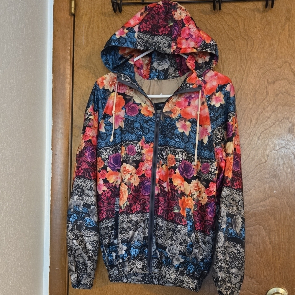 Floral Multicolor Women's Jacket